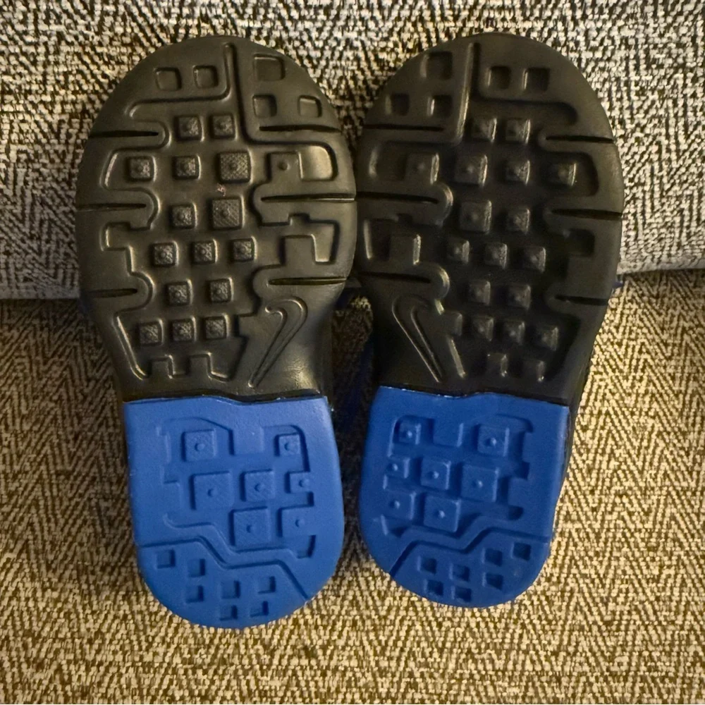 NIKE Black Royal Blue Lime Green Sneakers‎ Baby Toddler Size 6